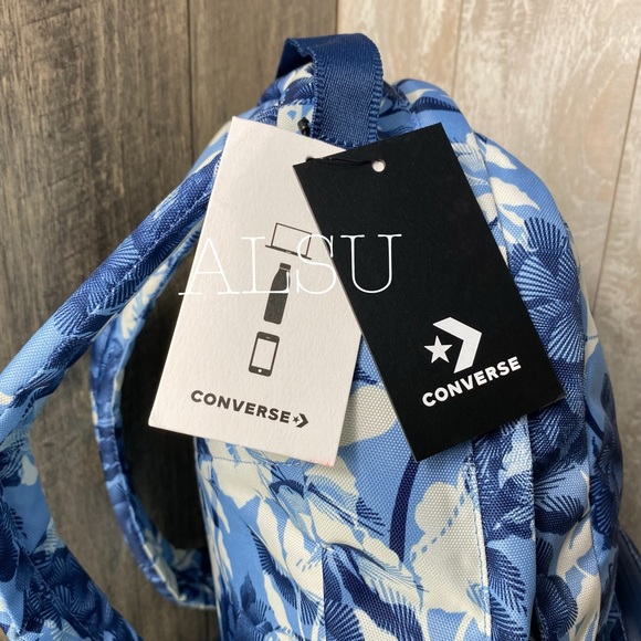 Converse Go Backpack Dolphin 🐬 Blue Flowers W - Picture 3 of 8